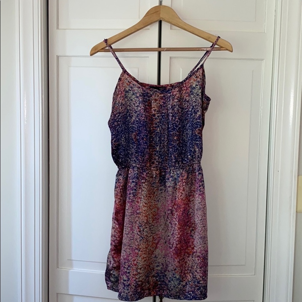 Aqua patterned summer dress